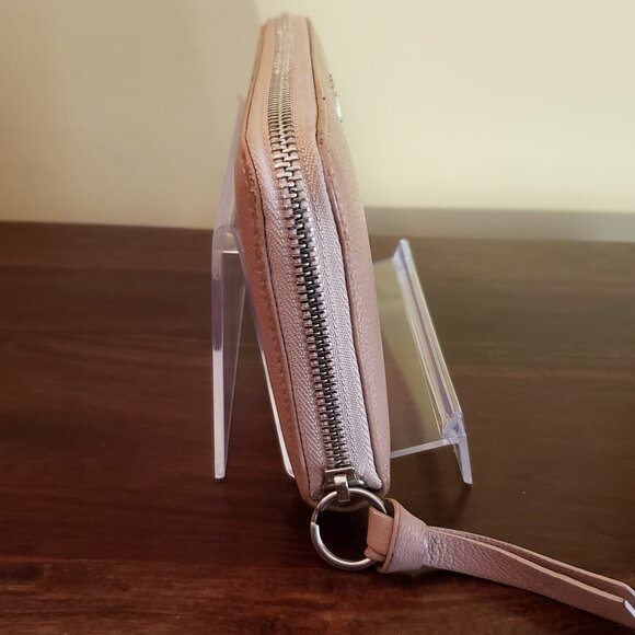 JIMMY CHOO BALLET PINK SOFT GRAINED GOAT LEATHER WALLET - Picture 6 of 15